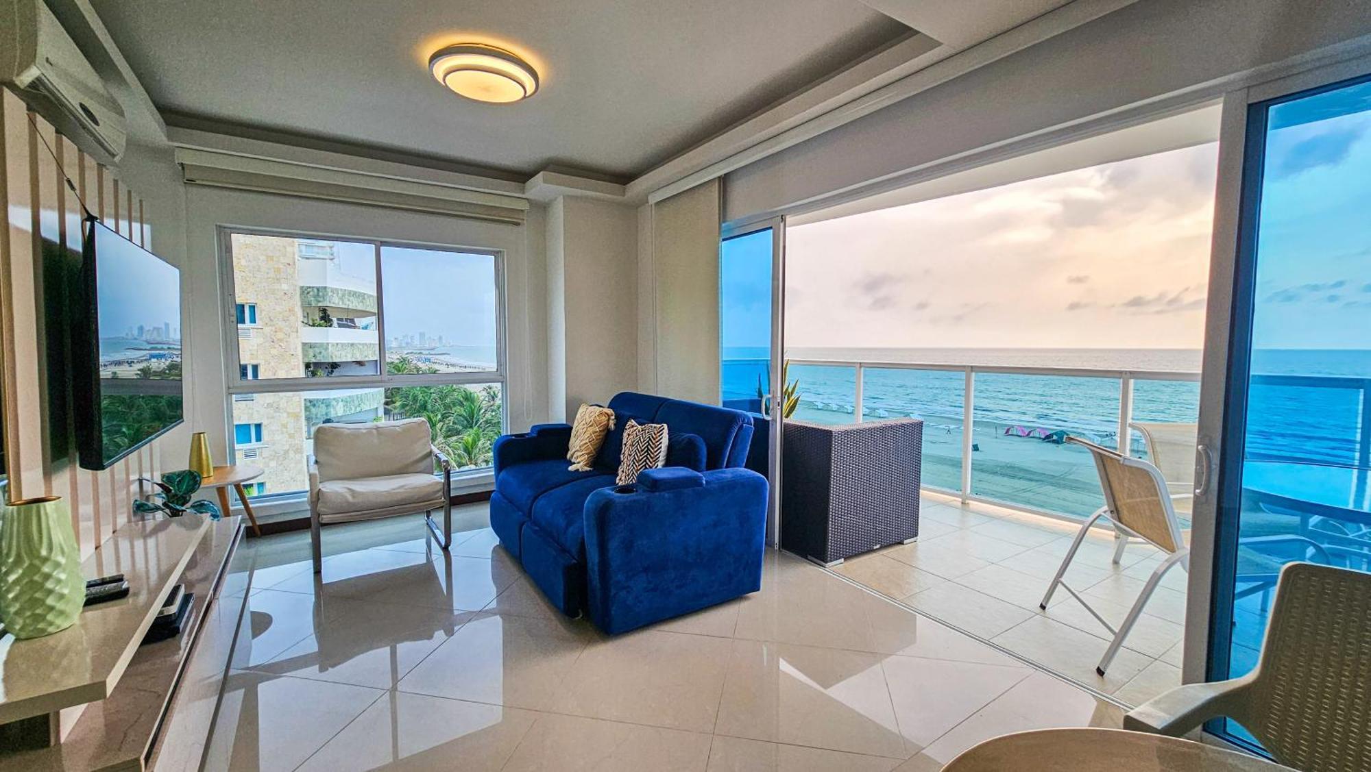 Luxury Apartment, Sector Morros, Vista Y Salida Al Mar Edificio Sunshine Cartagena Dış mekan fotoğraf