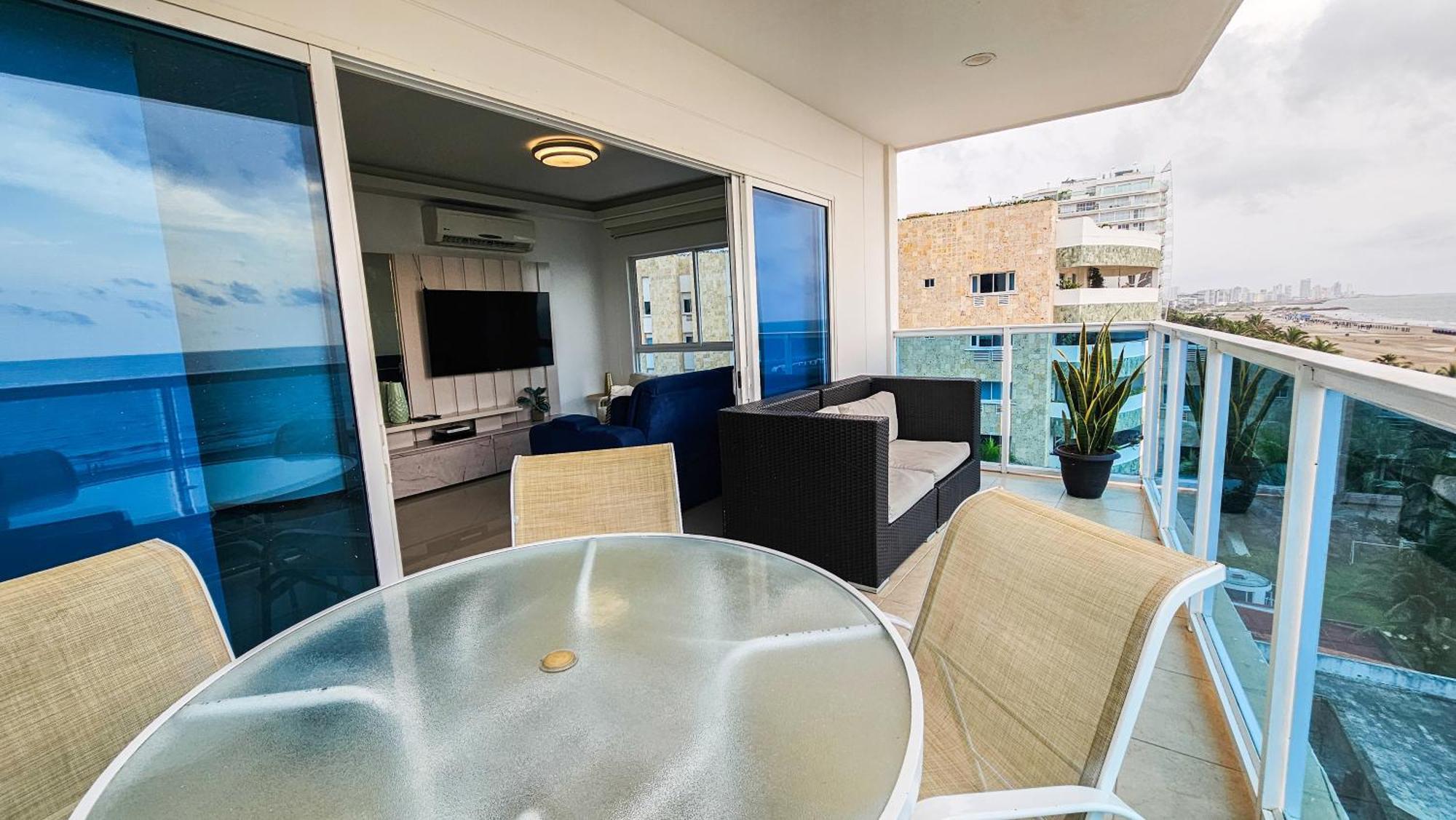Luxury Apartment, Sector Morros, Vista Y Salida Al Mar Edificio Sunshine Cartagena Dış mekan fotoğraf